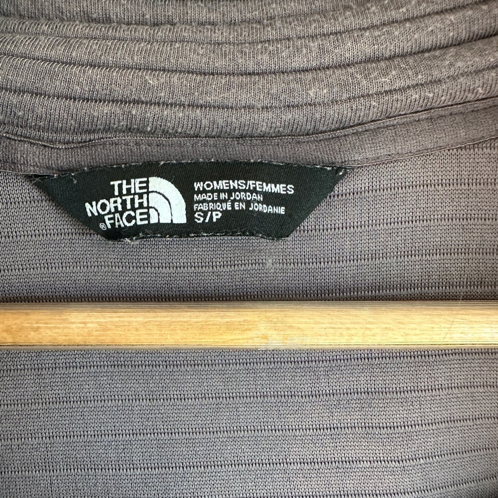 The North Face Women's Charcoal Ribbed  Hooded Jacket - Picture 3 of 7